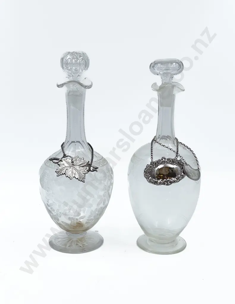 Two Glass Decanters Image 1++