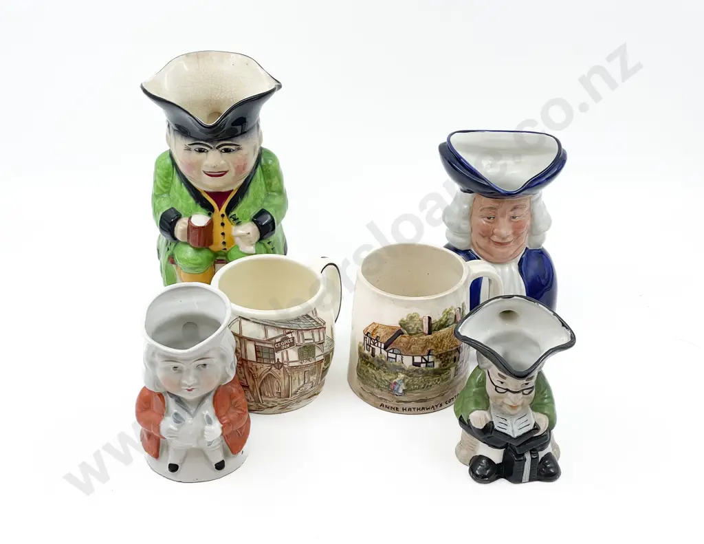 Four Assorted Toby Jugs and Two Others Image 1++