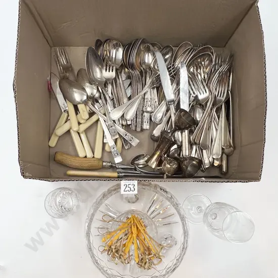 Quantity of Assorted Cutlery and Crystal etc
