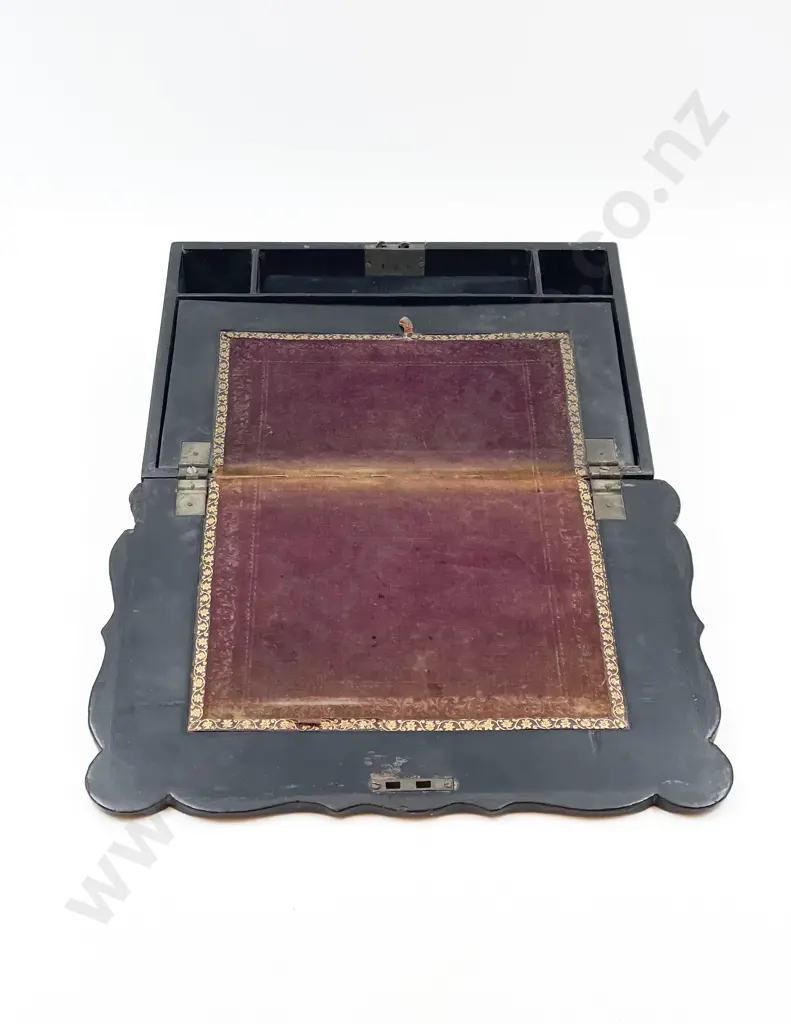 Ebonised and Inlaid Writing Slope Image 1++