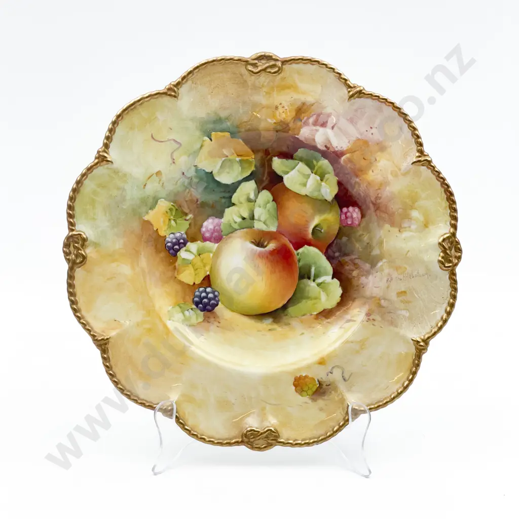 R.A Shufflebotham Hand Painted Cabinet Plate Image 1++