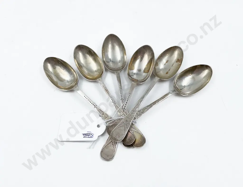 Six S/S Tea Spoons Image 1++