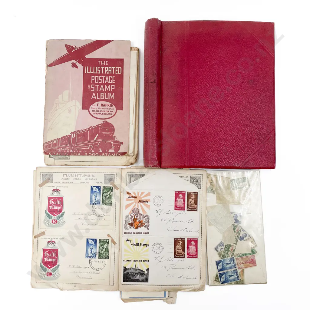 World Stamp Album with Assorted Stamps Image 1++