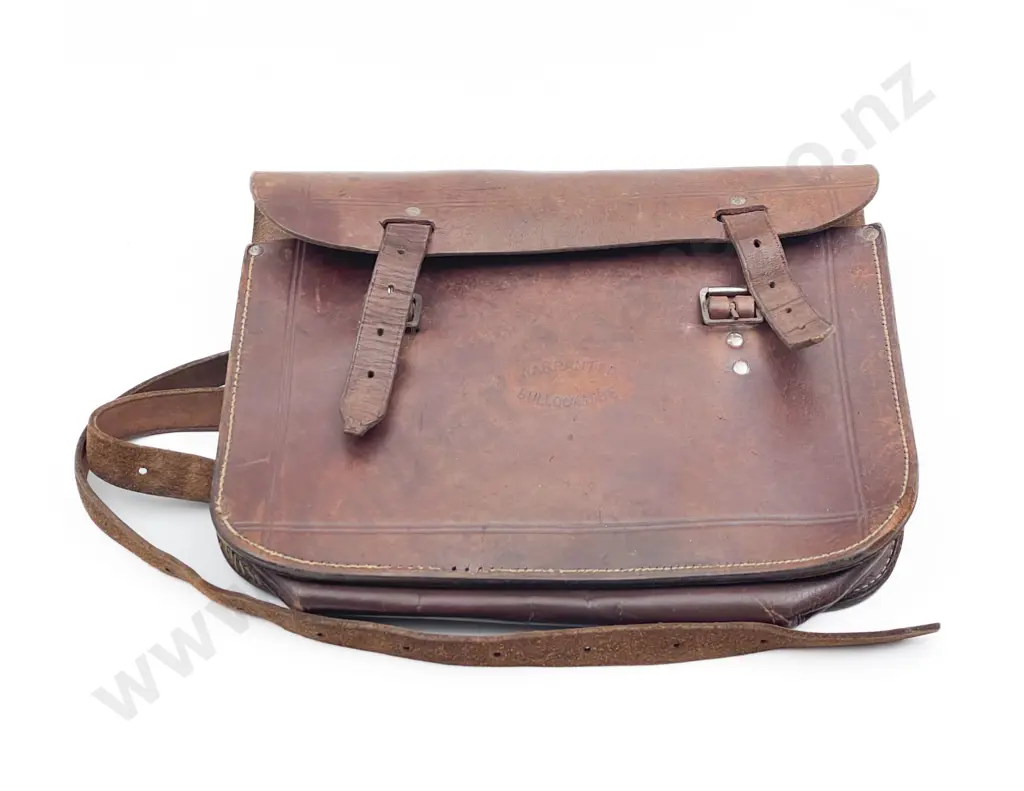 Vintage Leather Satchel Image 1++