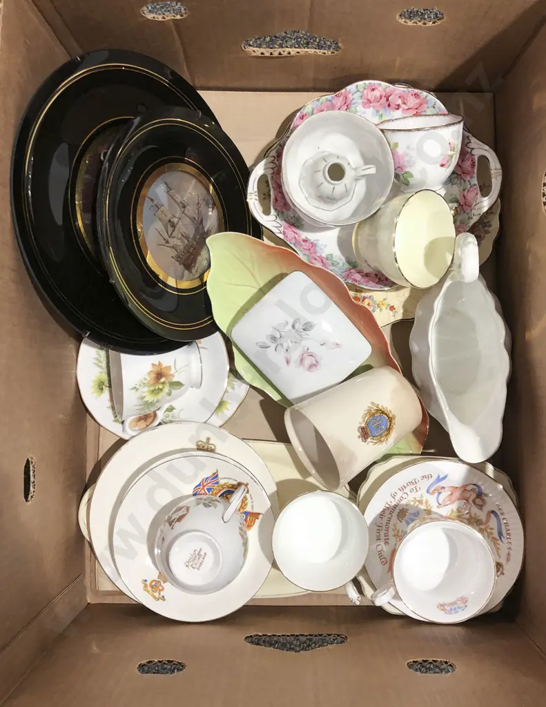 Box of Assorted Fancy China Image 1++