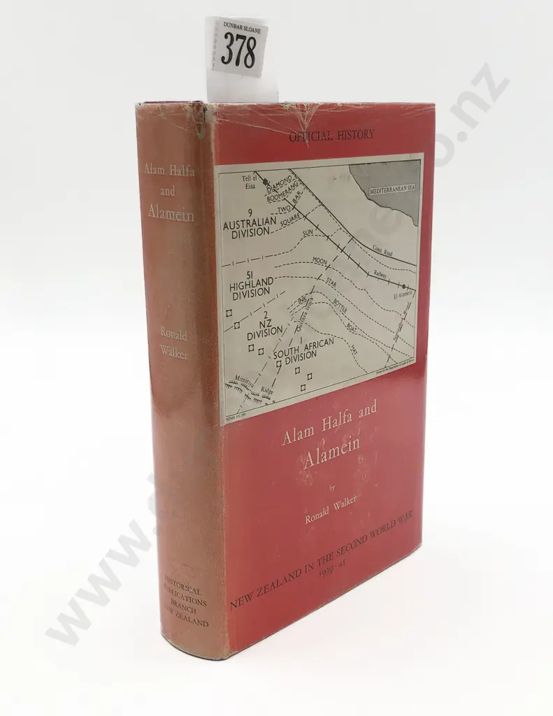 Official History of NZ In The Second World War - Alam Halfa and Alamein by Ronald Walker Image 1++