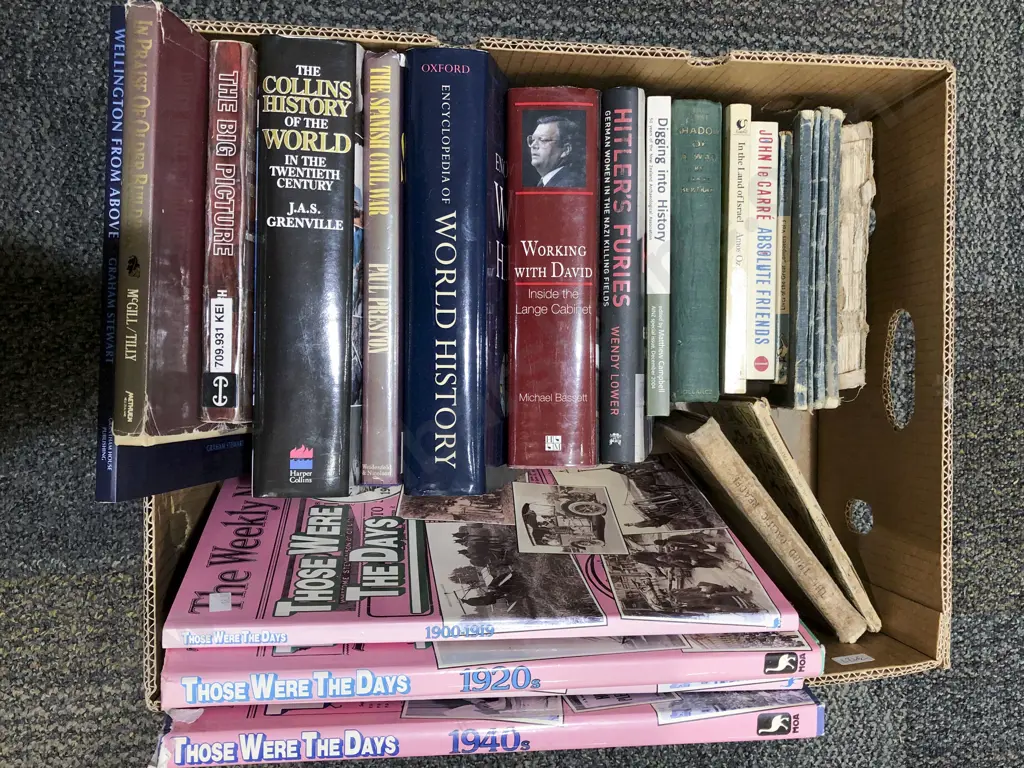 Box of Assorted Books Image 1++
