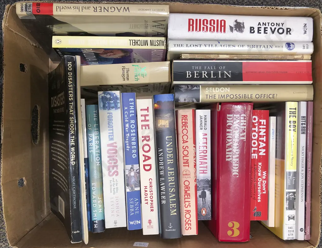 Box of Assorted Books Image 1++