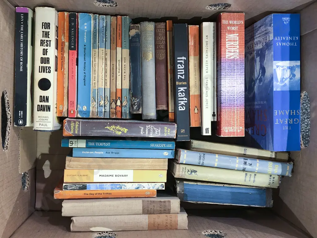 Box of Assorted Books Image 1++