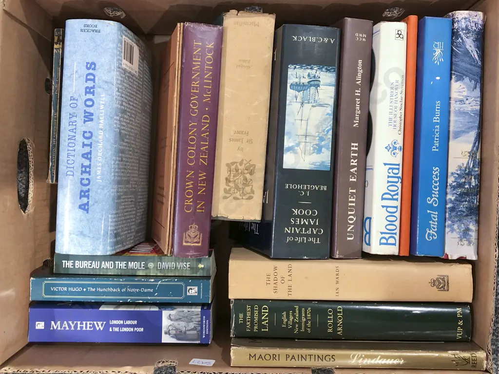 Box of Assorted Books Image 1++