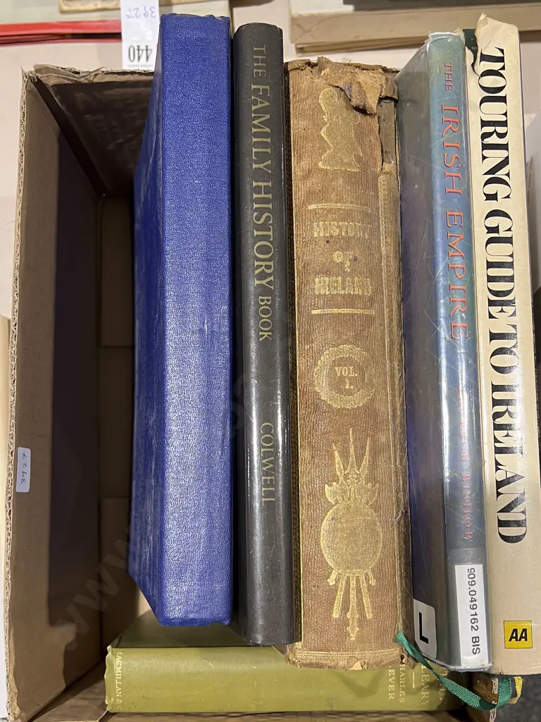 Box of Assorted Books including Early Irish History Reference Image 1++