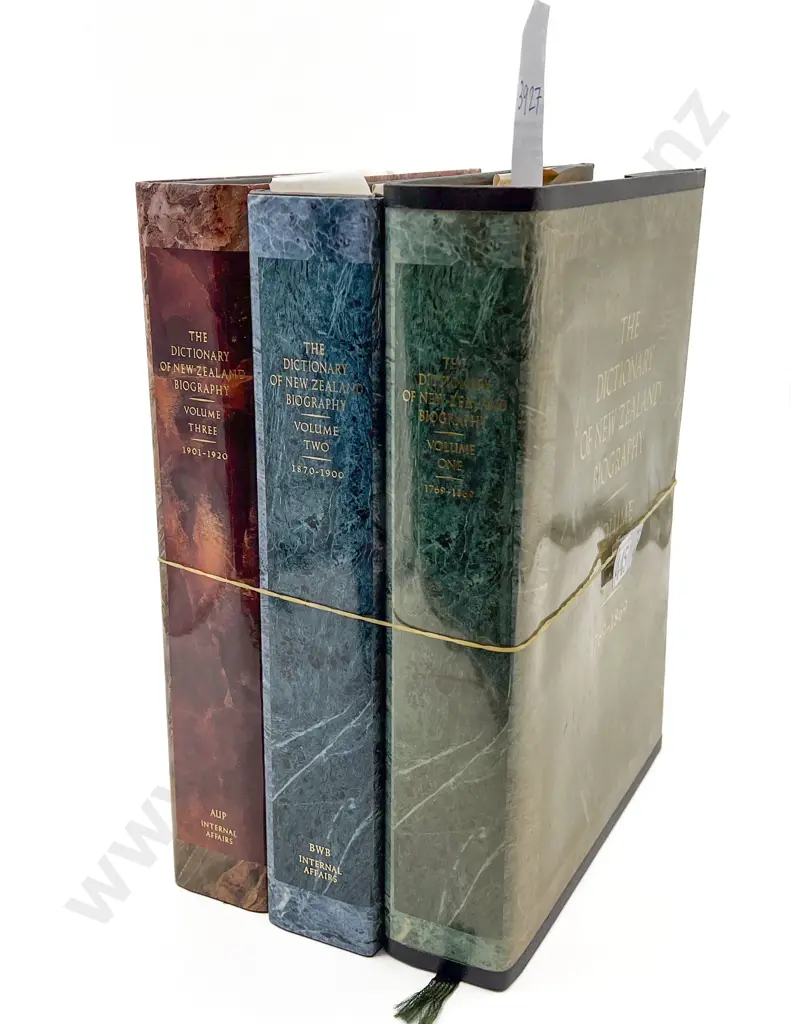 The Dictionary of NZ Biography Volumes One to Three Image 1++