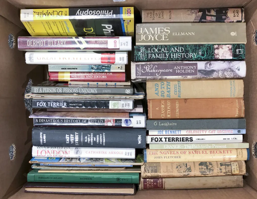 Box of Assorted Books Image 1++