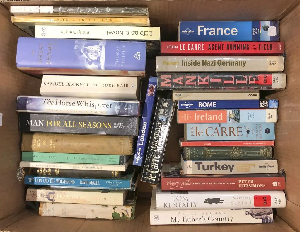 Box of Assorted Books Image 1++