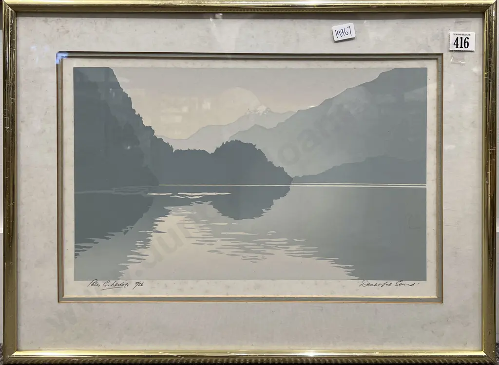 Peter G Leitch - Doubtful Sound - Screenprint 5/36 Image 1++