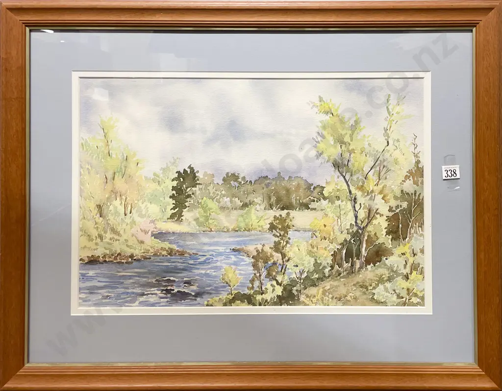 Diana Squires - River Landscape - Watercolour Image 1++