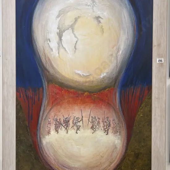 F. Valiant - They Danced Corroborres Into the Pit of the Sky - Acrylic on Canvas