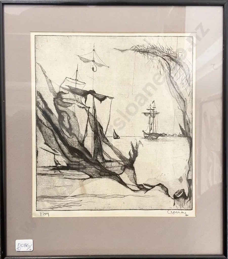 Conroy - Fog & Self Portrait - Etchings (2) Image 1++
