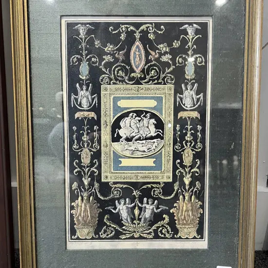 Framed Architectural Book Plate
