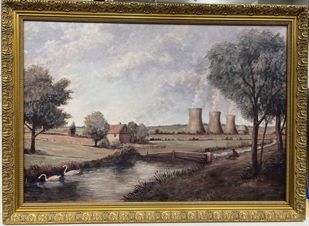 Gilt Framed Print on Canvas Image 1++