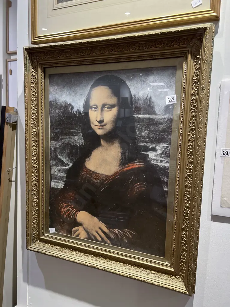 Gilt Framed Print - Mona Lisa Image 1++