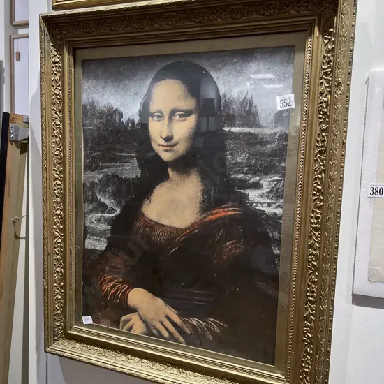 Gilt Framed Print - Mona Lisa