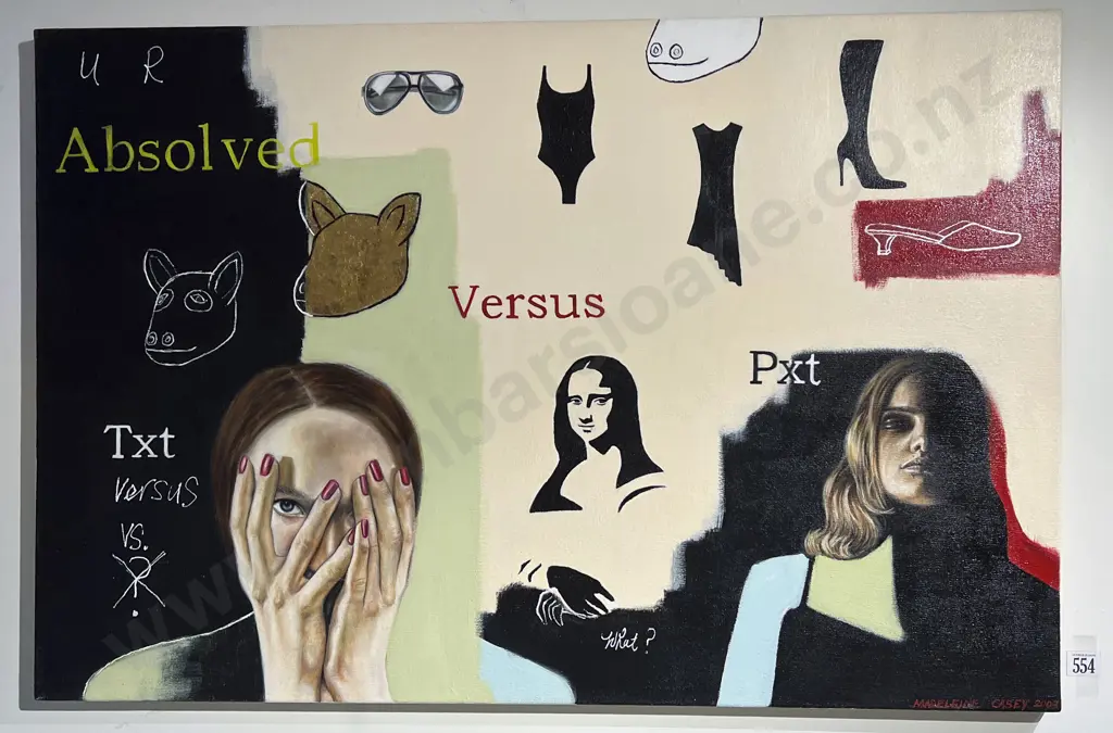 Madeleine Casey - Bling Bling Babylon - Acrylic on Canvas Image 1++