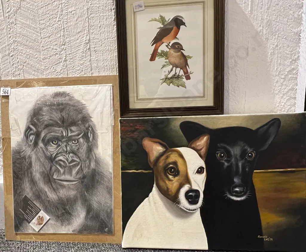 Ronnie Lips - Dog Study together with Two Others Image 1++