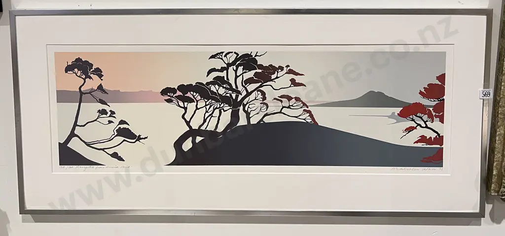 Malcolm Warr - Rangitoto from Musick Point - Ltd Ed. Print Image 1++