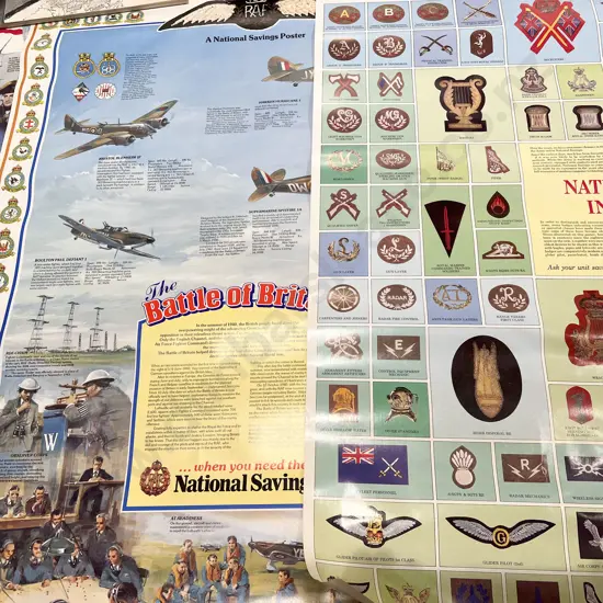 Quantity of Assorted Vintage Informational Posters etc