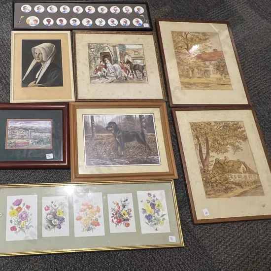 Box of Assorted Artworks
