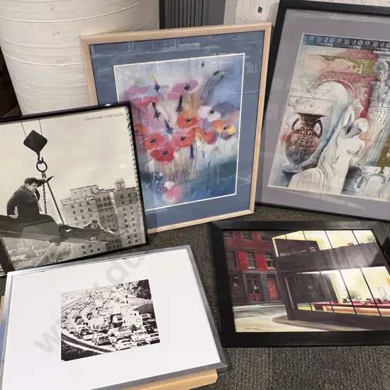 Five Framed Prints and Originals