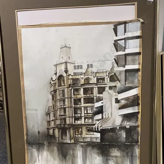 Unsigned - Architectural Study - W/C on Paper