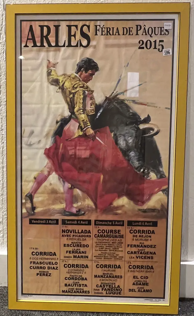 Framed Reproduction Spanish Poster Image 1++