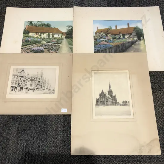 Six Assorted Prints and Etchings