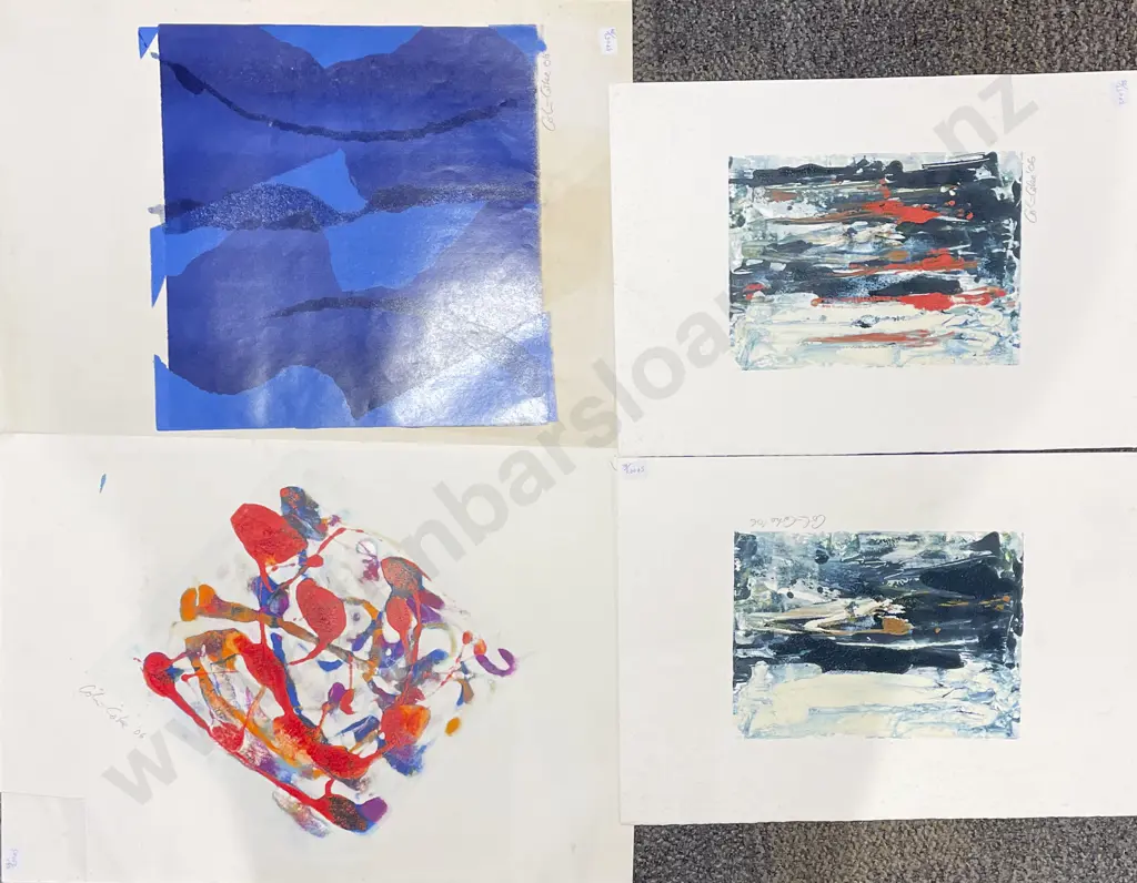 Colin Coke - Unframed Abstract - Monoprint Image 1++