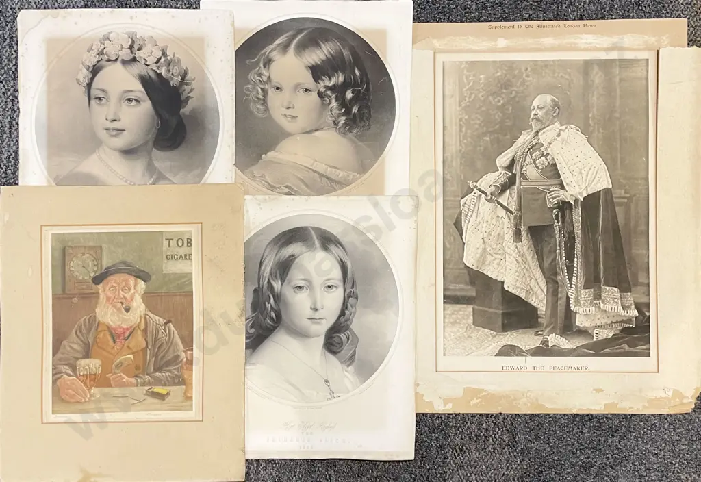 Five Assorted Vintage Prints Image 1++