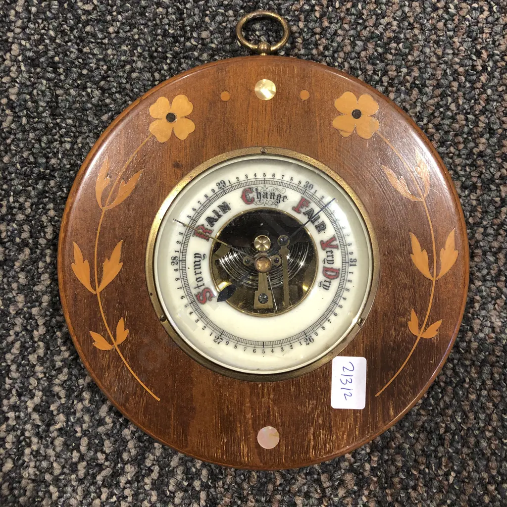 Inlaid Circular Barometer Image 1++