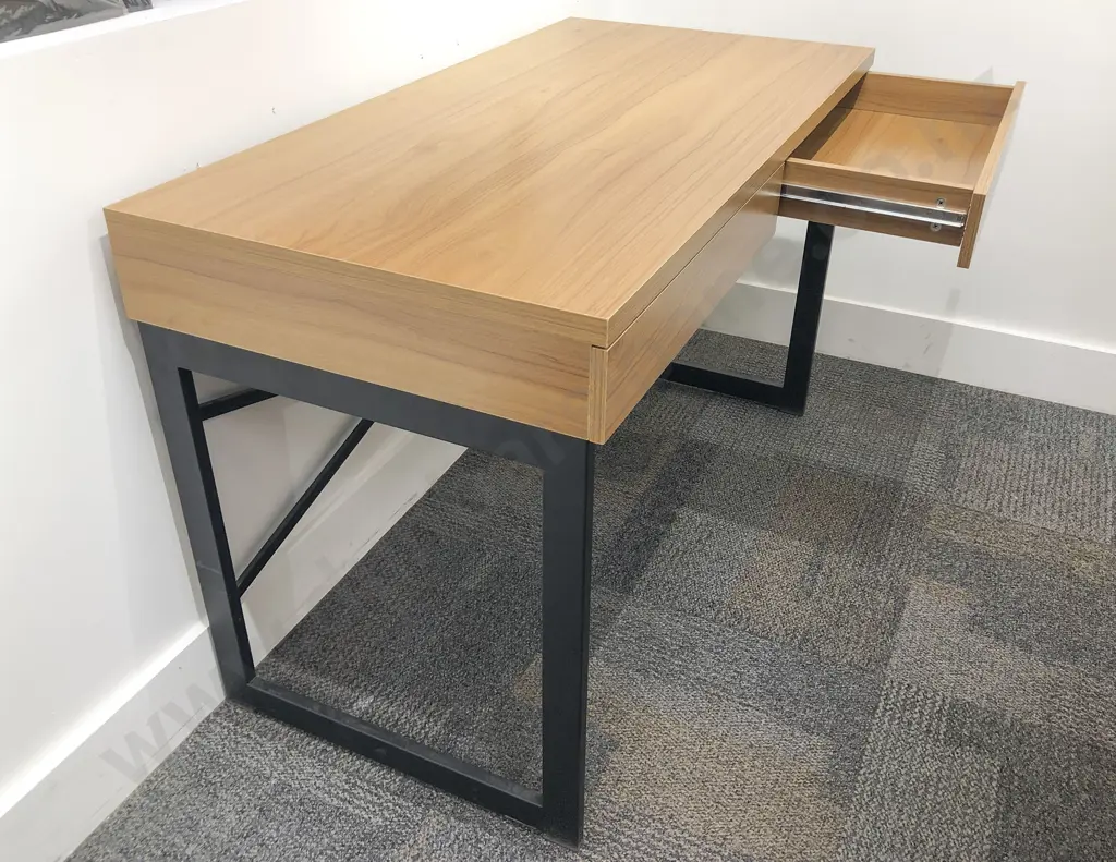 Modern Two Drawer Computer Desk Image 1++