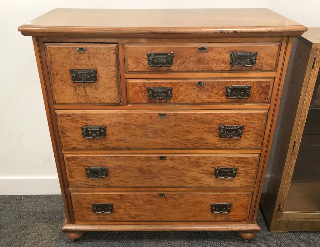Antique Kauri and Burr Totara Scotch Chest Image 1++