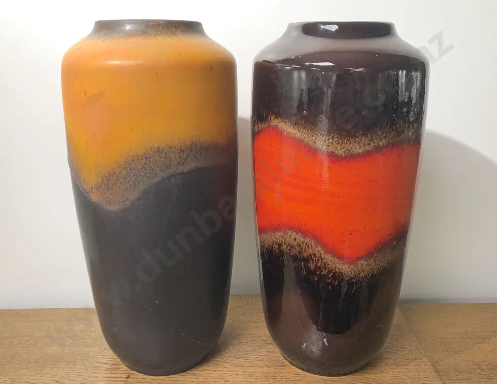 Two West Germany Pottery Vases Image 1++