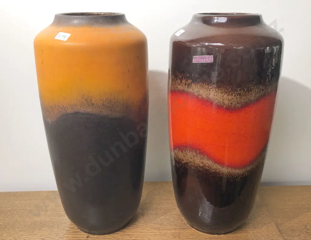 Two West Germany Pottery Vases Image 1++