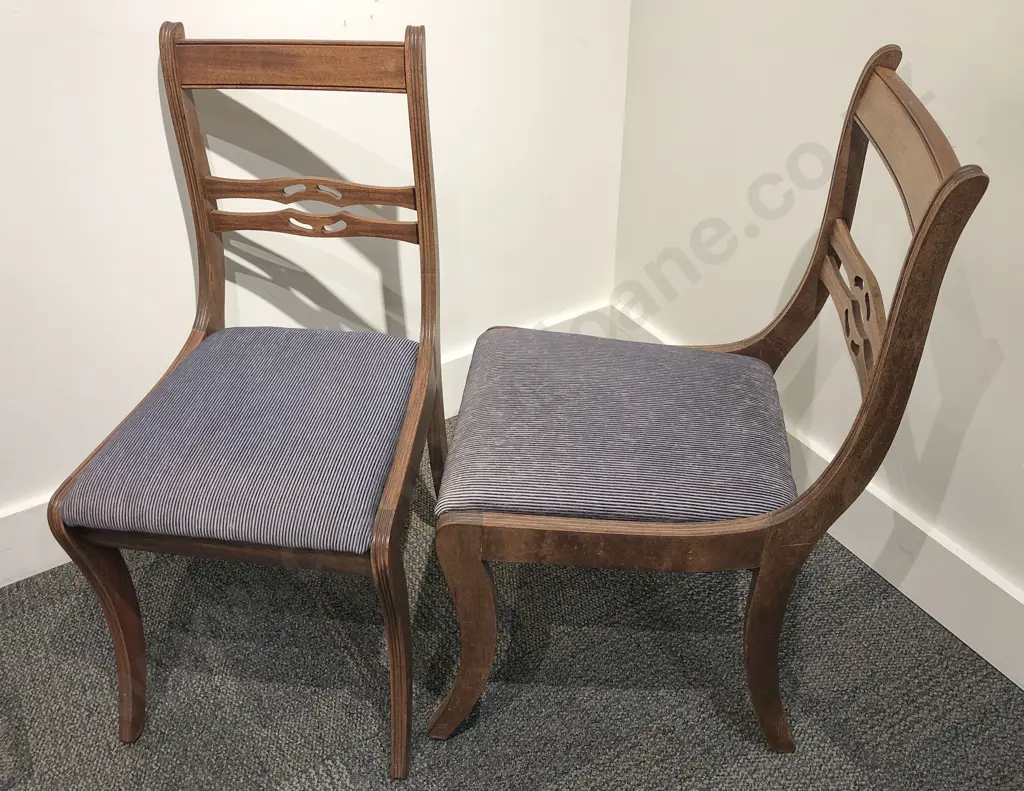 Pair of Mahogany Dining Chairs Image 1++