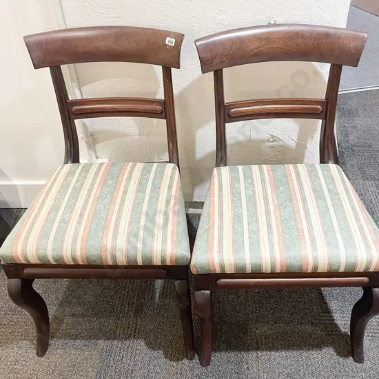 Fine Quality Pair of Wm IV Mahogany Dining Chairs