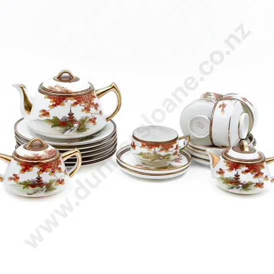 Shinto Hand Painted Part Tea Set