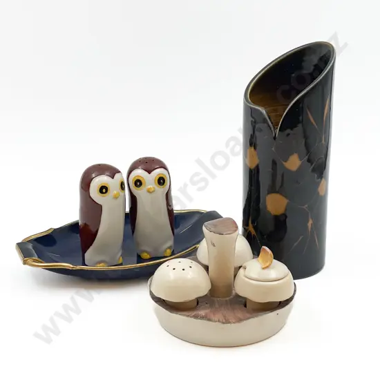 Poole Pottery Vase and Assorted Carlton Ware