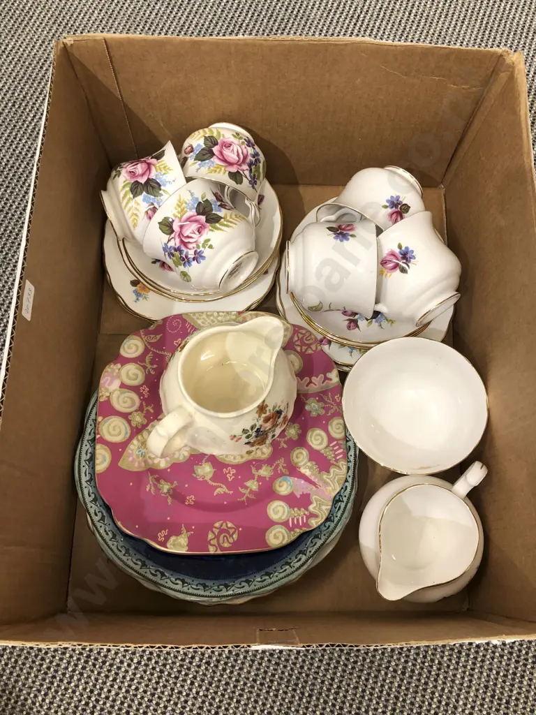 Box of Assorted Fancy China Image 1++