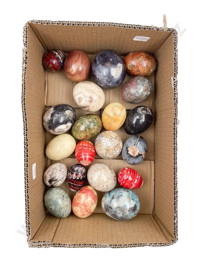 Box of Assorted Decorative Eggs Image 1++