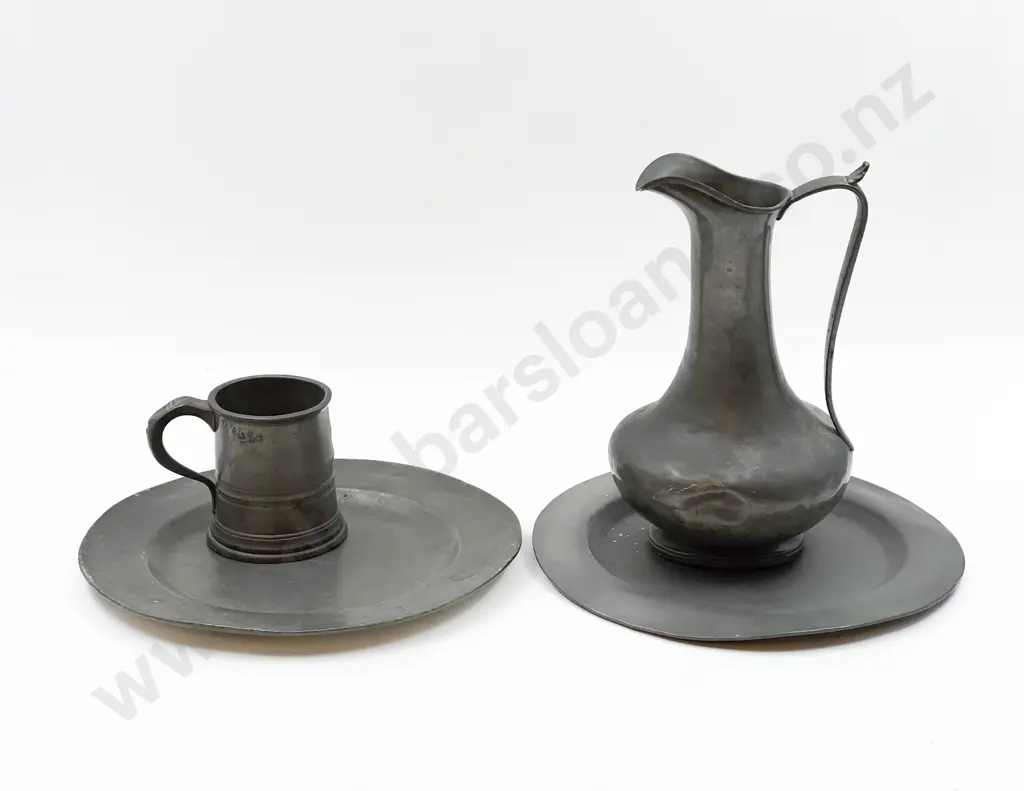 Four Pieces of Assorted Pewter Image 1++