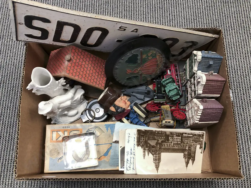 Box of Assorted Including Toys and Ornaments etc Image 1++